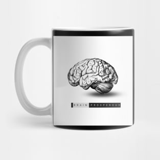 T-shirt Brain Prosperous, T-Shirt Mind, T-Shirt Mindset Mug